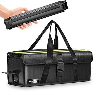Ebike Akkutasche, 8 Schichten Brandschutz, Feuerfeste Akkutasche bis 2300 °C, Wasserdicht, Explo…