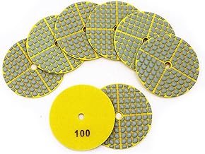 SHDIATOOL Diamant Schleifpads 100-8 Stücke Trocken Polierscheiben 100mm für Granit Marmor Quarz…