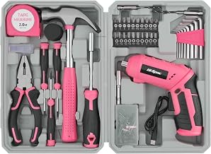 Hi-Spec 42tlg. Werkzeugkoffer mit kleinem 4V. Akkuschrauber und Haushaltswerkzeugen. Komplettes W…