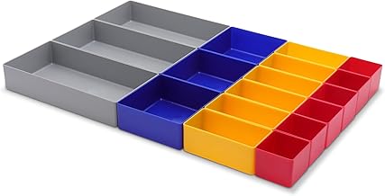 Schubladen Einsatzkasten Mix Set, verschiedene Größen & Farben, Schubladeneinsätze, Kleinteile…