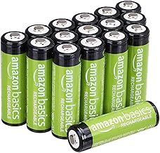 Amazon Basics 16er-Pack wiederaufladbare AA-NiMH-Akkus, 2000 mAh, 1,2 V, bis zu 1000x aufladbar, …