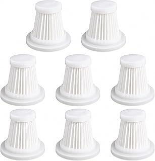 8 Stück Handstaubsauger Filter Waschbar, Ersatzfilter mit HEPA Filterung, Wiederverwendbarer Fil…