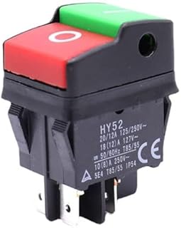 KEDU HY52 4-poliger Ein-Aus-Druckschaltergerät AC 125/250 V 20/12 A 5E4 T85/55 IP54 Elektrowerkz…