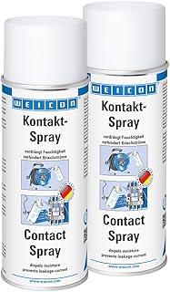 WEICON Kontakt-Spray 400 ml Pflege & Schutz elektronischer Kontakte transparent 2er Set