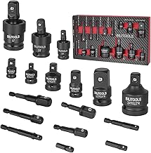 BILITOOLS Stecknuss Adapter Set 17-tlg für Schlagschrauber, Ratsche, Cr-Mo | Steckschlüssel Ada…