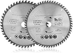 Kreissägeblätter 2 Stk 250 x 30mm 48T & 60T TCT Vielseitiges Sägeblattblatt aus hochwertigem H…