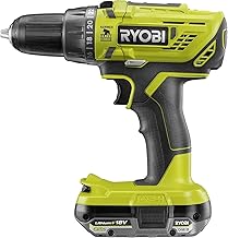RYOBI 18 V ONE+ Akku-Schlagbohrschrauber R18PD32-1C20G, 2-Gang-Getriebe, Drehmoment 50Nm, Drehmom…