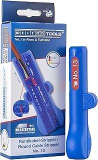 WEICON TOOLS Rundkabel-Stripper No. 13; Entmanteler für Rund- und Feuchtraumkabel von 6-13 mm Ø…