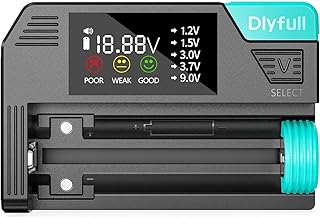 Dlyfull Professioneller Batterietester – Magnetischer Universal Battery Tester mit LCD-Display …