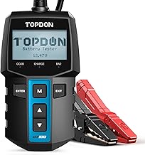TOPDON BT100 Autobatterie Tester, Batterietester kfz 12V mit 100-2000 CCA | für Batterietests, A…