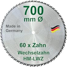 HM-Sägeblatt – 60 ZÄHNE – Ø 700 x 30 mm LWZ Wechsel-Zahn Hartmetall WZ Präzisions-Kreissäg…