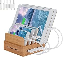 Yisen Handy Ladestation USB Ladegerät mehrfach Ladestation für mehrere Geräte Smartphone, Tabl…