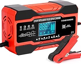 10A Autobatterie Ladegerät, 12V/24V Smart vollautomatische Batterie Ladegerät mit 7-Stufiger La…
