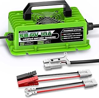58,4V 10A LiFePO4 Ladegerät Automatisches Intelligentes Batterieladegerät Entwickelt für 48V (…