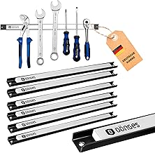 Dönges Magnetleiste 6er Set Weiß – Werkzeughalter Wand | 46cm aus Stahl | 23kg Tragkraft | Magn…