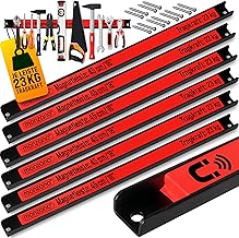 DEUBA® Magnetleiste 6x 45cm | 23kg Tragkraft, inkl. Montagematerial, Werkzeugleiste, Werkzeughal…
