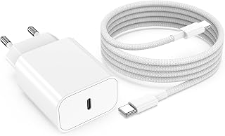 USB C Ladegerät mit Ladekabel，20W USB C Schnellladegerät mit 2M USB C Kabel for für Apple iP…