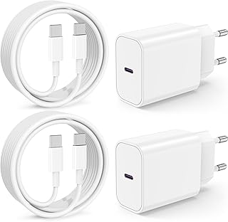 Qalirvis 2Pack USB C Ladegerät Ladekabel für iPhone 17 16 15 Pro Max/Plus,20W USB-C Schnelllade…