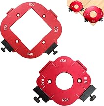 2 Stück Router Jig Radius Schablone, Frässchablonen für Oberfräse, für Holzbearbeitung R10 R…