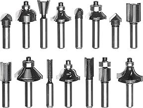 Einhell Original 15-tlg. Fräser-Set | Oberfräsen-Zubehör | geeignet für Holz | 8 mm Schaft | …