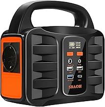 Powerstation 200W,SBAOH Solargenerator Akku mit AC Outlet Camping Solar Generatoren Lithium Batte…