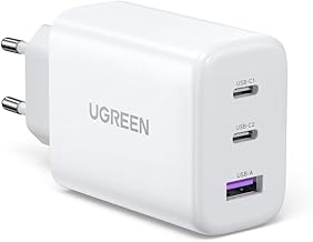 UGREEN USB C Ladegerät 65W, 3-Port kompaktes Netzteil, PPS Schnellladegerät | Laptop Charger, t…