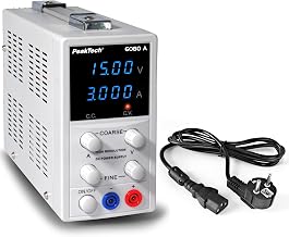 PeakTech P 6080 A – Hochauflösendes Labornetzteil 0-15V / 0-3A DC – Professionelles Labornet…