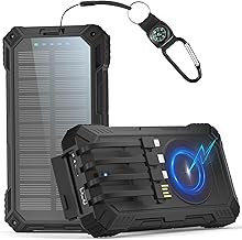 Solar Powerbank 56800mAh, 15W Wireless Charger, PD 30W USB-C Schnellladen | Solarladegeräte mit …
