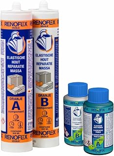 Renoflex Orange 600 4 teliges Holzreparaturset für größere Reparaturen.