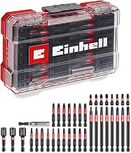 Einhell M-CASE 38-tlg. Impact-Bit-Set | 25-, 50- und 90-mm-Bits | Sechskantstecknüsse | 60-mm-Bi…
