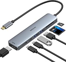 MOKiN USB C Hub, 7 in 1 HDMI Adapter für MacBook Pro/Air, Mac Dongle | USB C Adapter mit HDMI Hu…