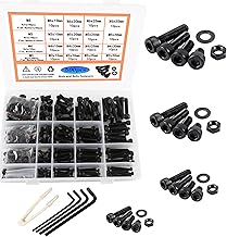 M3 M4 M5 M6 Sechskantschrauben 12.9 Grade Alloy Steel Schwarz Hex Socket Bolts and nuts Unterlegs…