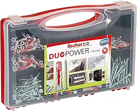fischer Red-Box DuoPower + Schraube, Sortimentsbox, 280-teilig mit Schrauben & DuoPower Dübeln i…