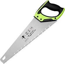 45cm Holz-Handsäge, 7 TPI Universal-Handsäge mit rutschfestem ergonomischem Griff, rostfreiem S…