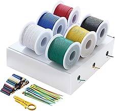 18 AWG 0,82mm²Elektronik Elektrischer Draht Kabel kit 6 Farbe Spule 9.2 Meter Each18 awg draht v…