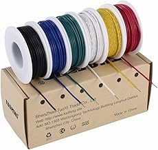 Tuofeng 0.32 mm² Solid Wire Kit, 9 Metre Spools in Each colour, Jumper Wire, Wire Laying Kit