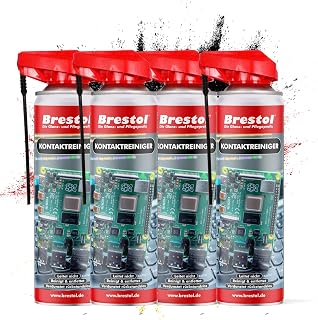 BRESTOL® KONTAKTREINIGER 4x 400 ml für Elektronik, Elektronikreiniger Platinenreiniger Raspberr…