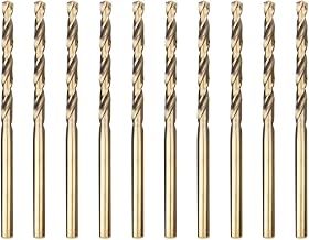 Meccion HSS Metallbohrer Professional Geschliffen Kobalt 10pcs 3.2mm Spiralbohrer fur Edelstahl u…