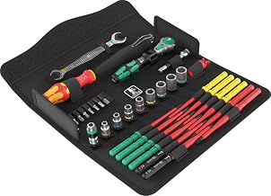 Wera 05135926001 KK W 1 Kraftform Kompakt W1 Wartung, 1/4″ x 10 mm, Werkzeug-Set, 35-teilig Schwa…