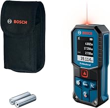 Bosch Professional Laser-Entfernungsmesser GLM 40-31 (IP 65, stoßdämpfendes Gehäuse, 7 Messmod…