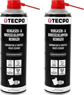 TECPO Vergaser- und Drosselklappenreiniger 2x 500ml Lösemittel AGR Ventil Reiniger Carburetor Cl…