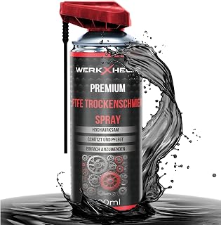 WerkXheld Trockenschmierspray PTFE 400ml – Spray für Fenster, Türen & Fahrradketten | Trocken…