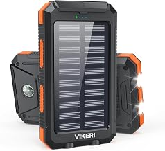 Vikeri Solar Powerbank 26800mAh, Tragbares Solarladegerät
