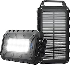 TOENNESEN Solar Powerbank 26800mAh, PD 22,5W, Tragbares Solar Ladegerät
