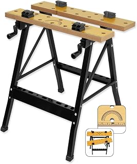 WALTER Werk- und Spanntisch, 100 kg Tragkraft, klappbar, 77 cm Arbeitshöhe