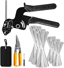 Profi Edelstahl Kabelbinderzangen Set inkl. 300 Stück Metallkabelbinder