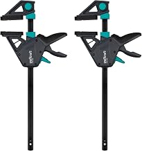 wolfcraft 2 Einhandzwingen PRO MAX – 250 kg Spannkraft, 300 mm Spannweite