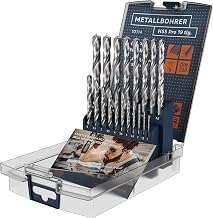 Presch Metallbohrer Set HSS Pro 19-tlg – Präzisionsgeschliffenes, gehärtetes Profi Stahlbohrer …