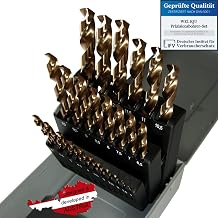WELIQU Metallbohrer Set HSS-E Cobalt Pro 25-teilig – M35 Spiralbohrer-Set – 1-13mm, 0,5mm Schritt…