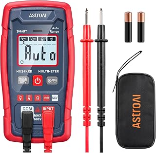 AstroAI Multimeter Digital, voltmeter 4000 Counts, Smart Messmodus, NCV